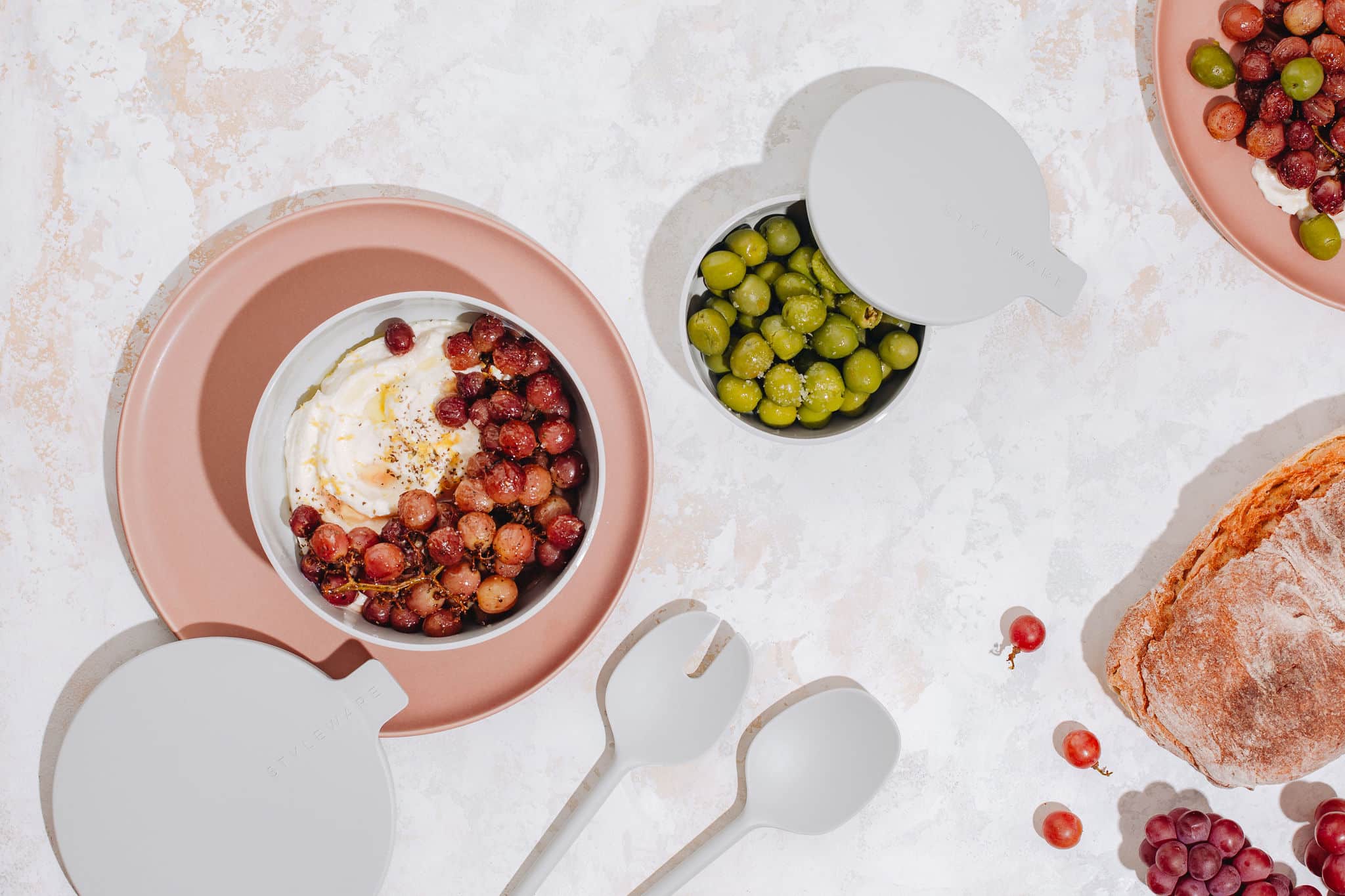 Roasted Grapes with Ricotta Christmas Recipe