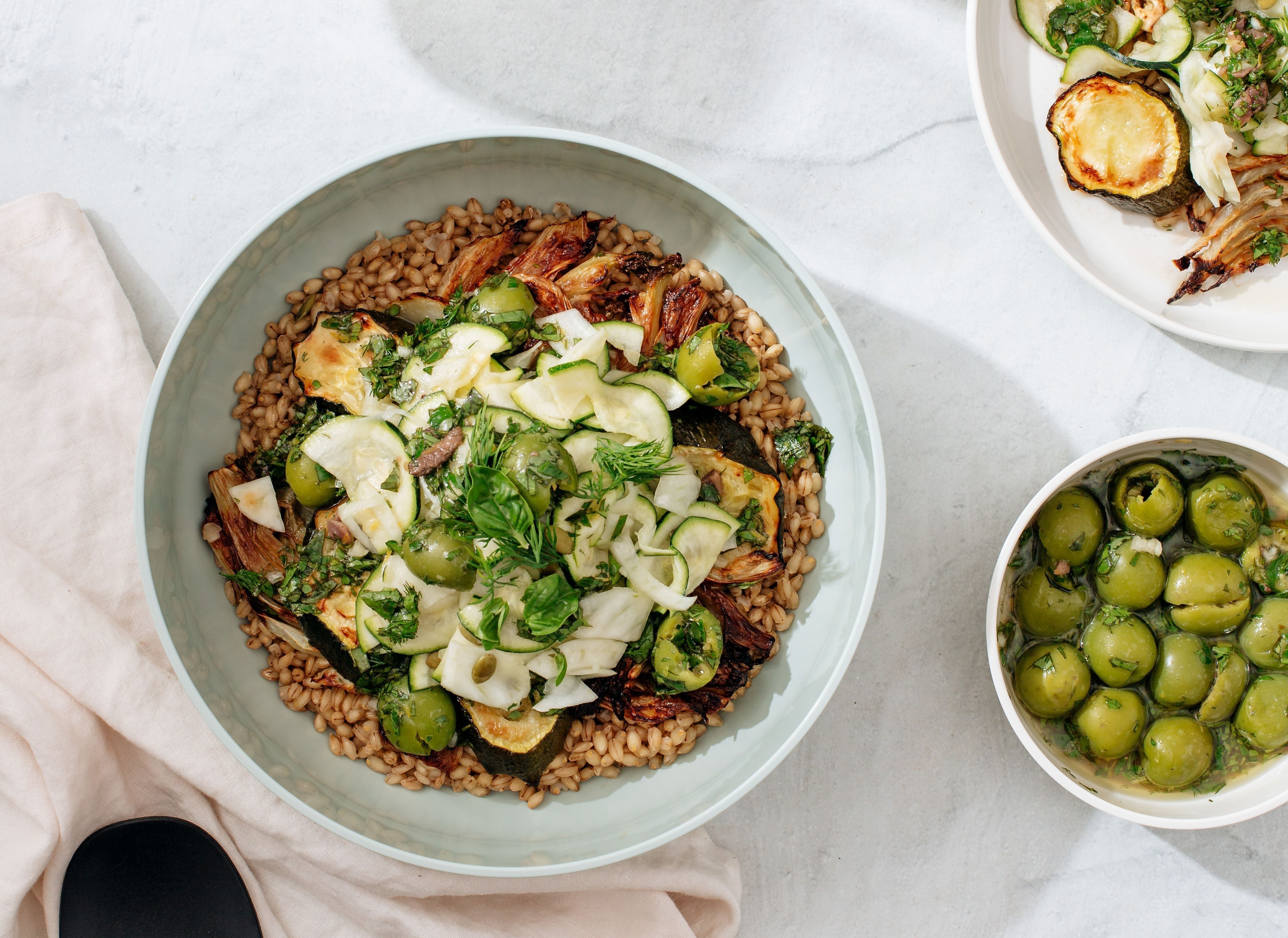 Roasted Fennel and Zucchini Salad