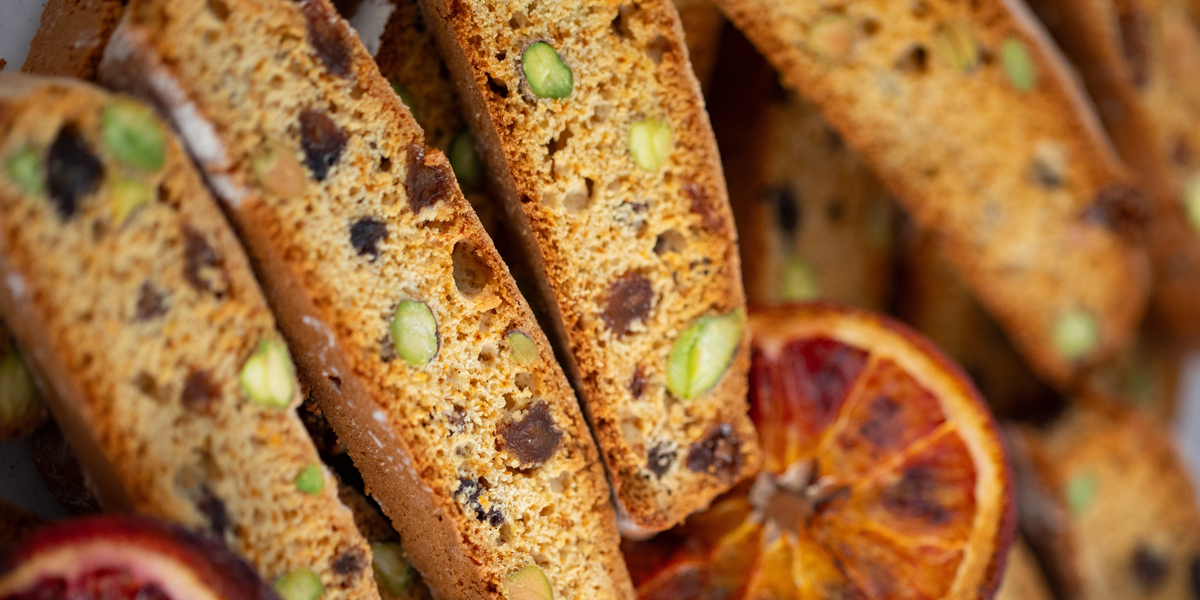 Teresa Cutter's Orange & Pistachio Biscotti