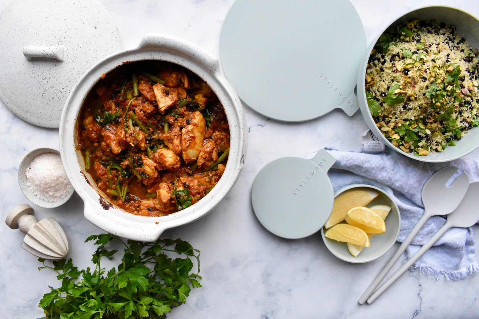 Syrian Chicken Served With Cous Cous