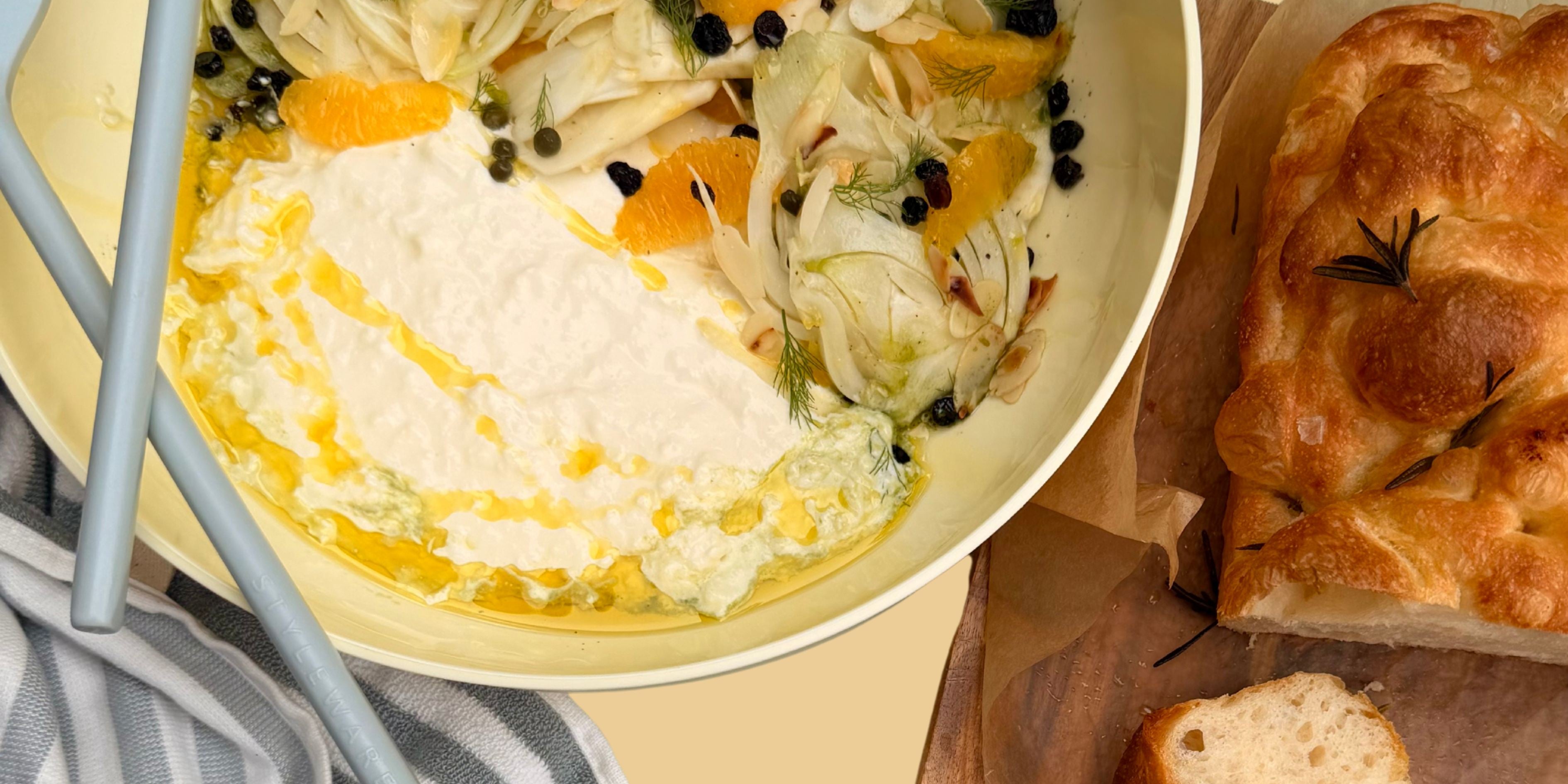 Kerby Dichiera's Shaved Fennel with Stracciatella